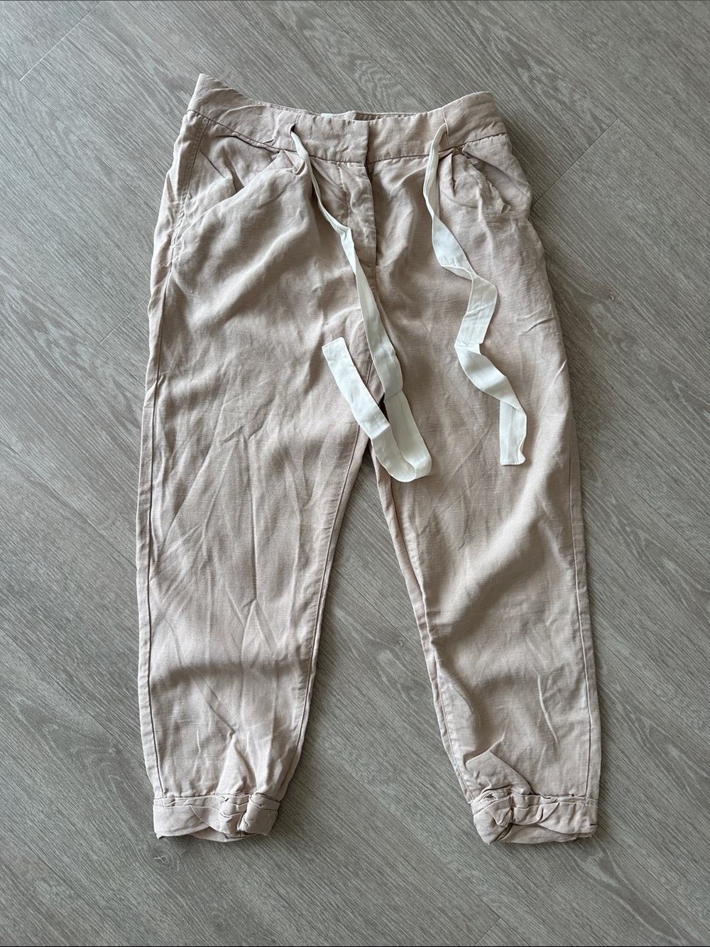 Aritzia Wilfred Drawstring Linen Pants. Preowned. Size00